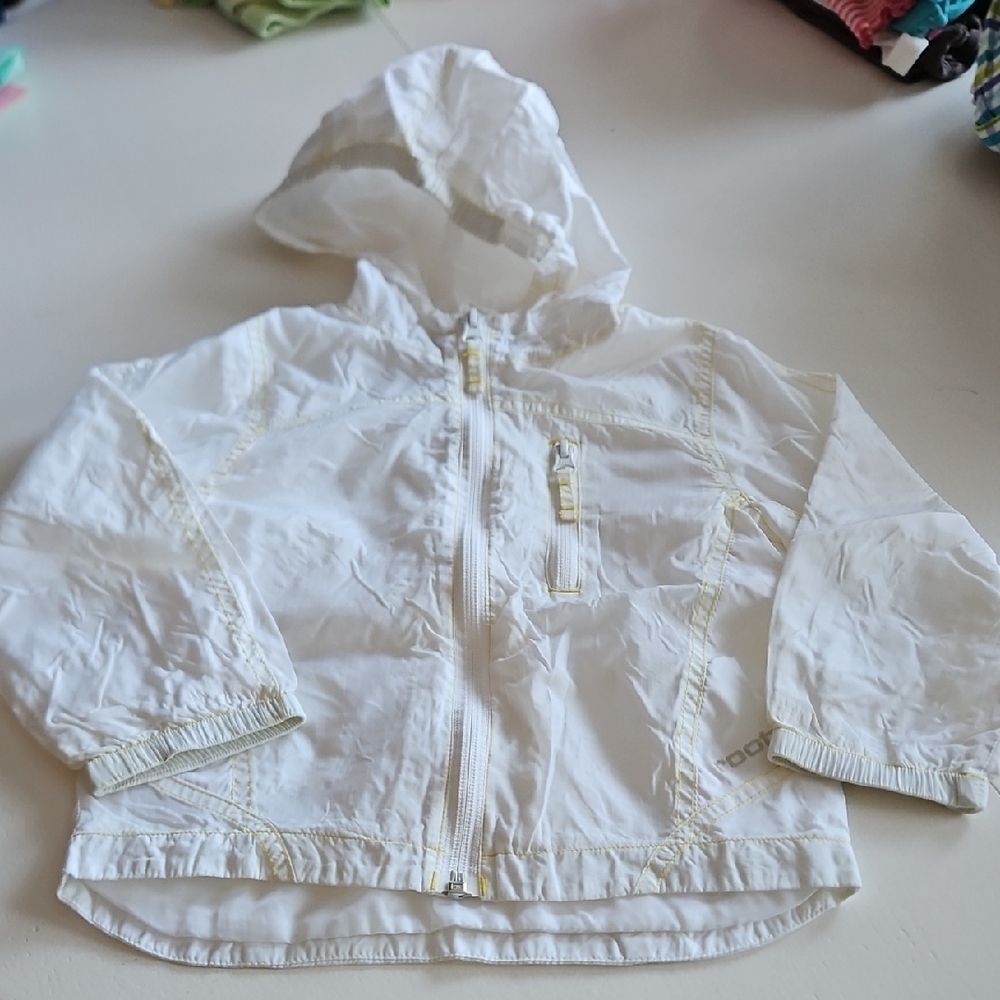 Roots White Windbreaker Jacket